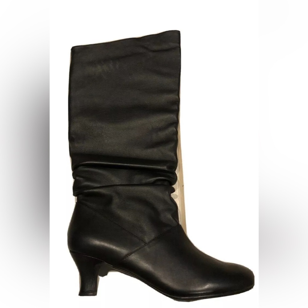 New Array Knee Length Kitten Heels Boots 9W